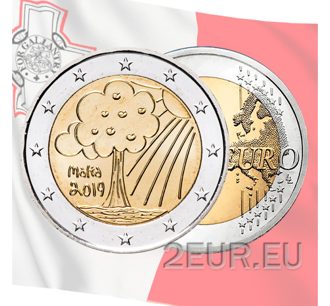 Malta 2 Euro UNC 2019 – Natur und Umwelt