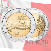 Malta 2 Euro UNC 2019 - Tempel von Ta Hagrat