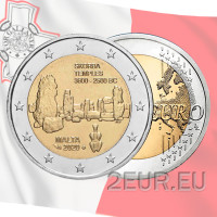 Malta 2 euro UNC 2020 - Maltesische prähistorische Stätten - Skorba-Tempel
