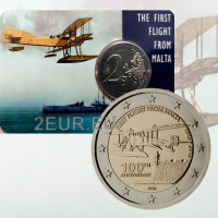 Malta 2 Euro BU 2015 - 100. Jahrestag des ersten Fluges aus Malta