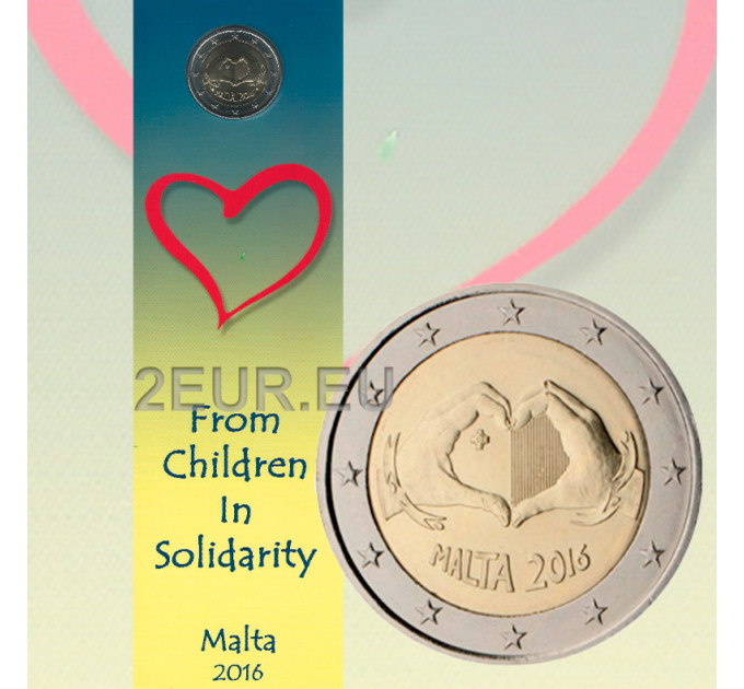 Malta 2 euro BU 2016 - Solidarität durch Liebe  