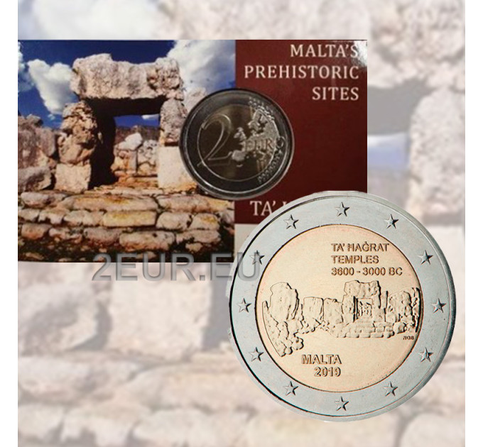 Malta 2 Euro BU 2019 - Ta-Hagrat-Tempel