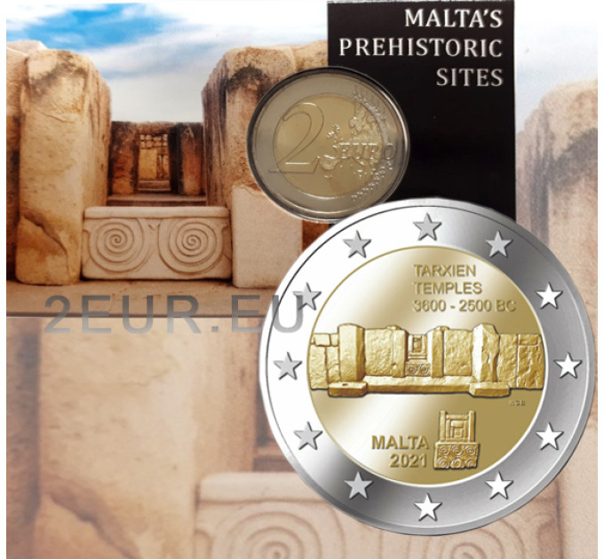 Malta 2 euro BU 2021 - Tarxien-Tempel