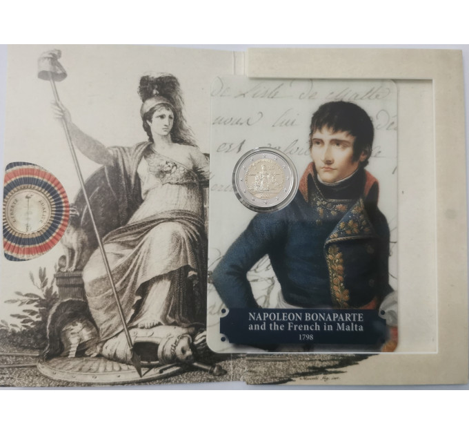  Malta 2 Euro BU 2023 – 225. Jahrestag der Ankunft der Franzosen in Malta – Napoleon Bonaparte