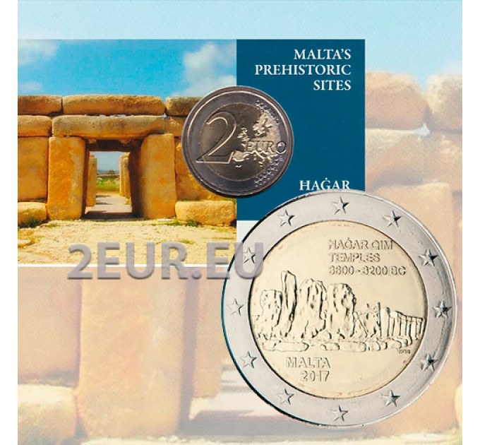 Malta 2 Euro BU 2017 - Hagar-Qim-Tempel