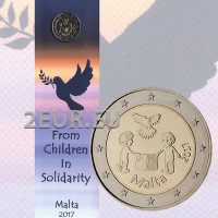 Malta 2 euro BU 2017 - Solidarität und Frieden  
