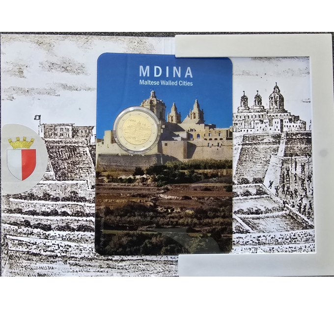 Malta 2 Euro BU 2025 – Historische Stadt Mdina