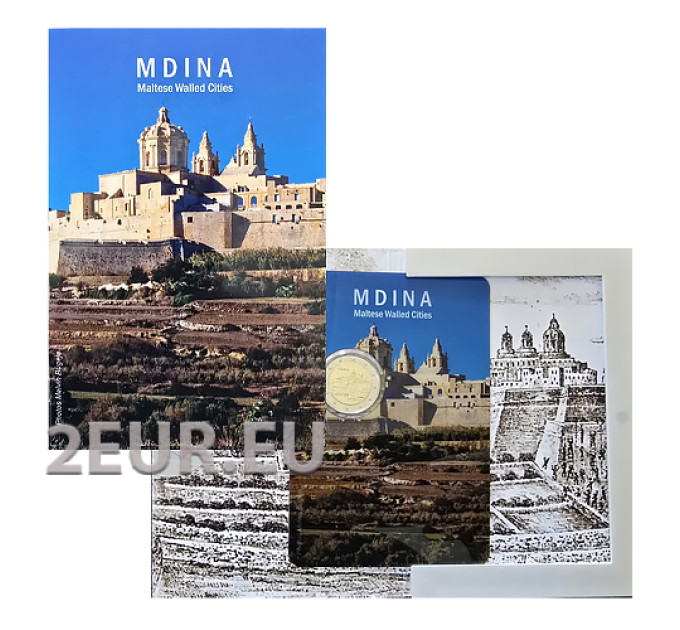 Malta 2 Euro BU 2025 – Historische Stadt Mdina
