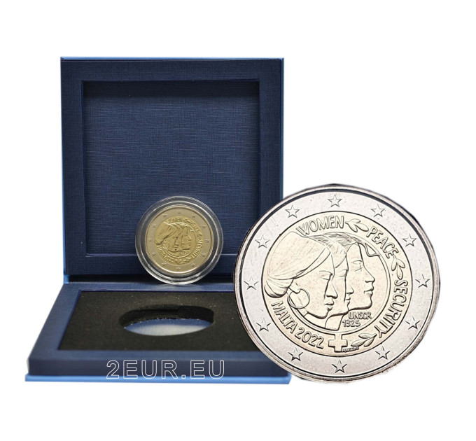 Malta 2 Euro proof 2022 – Resolution 1325 des UN-Sicherheitsrats – Frieden und Sicherheit für Frauen