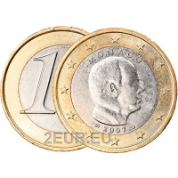 Monaco 1 Euro UNC 2007 - Fürst Albert II