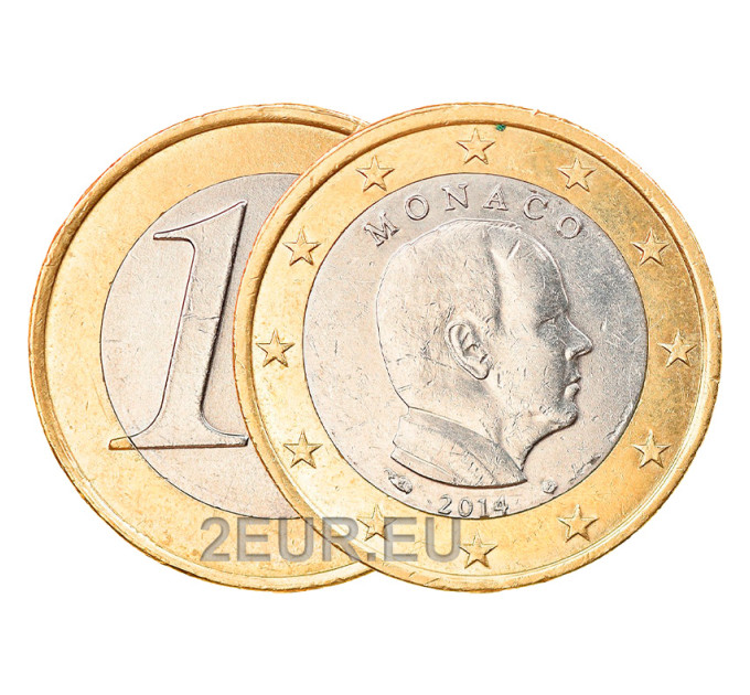 Monaco 1 Euro UNC 2014 - Fürst Albert II