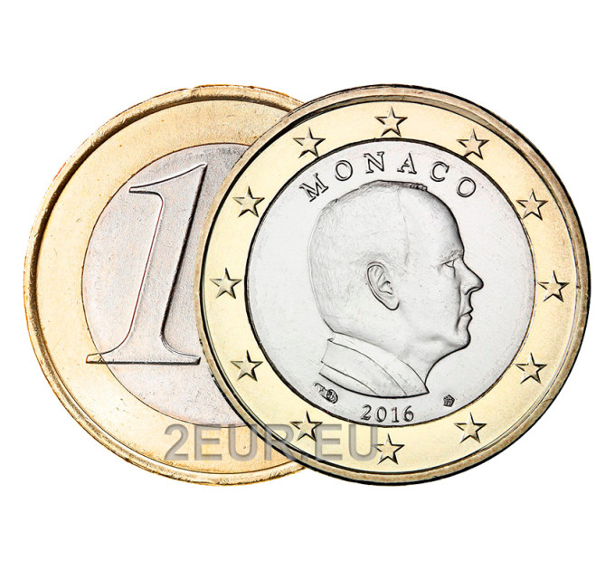 Monaco 1 Euro UNC 2016 - Fürst Albert II