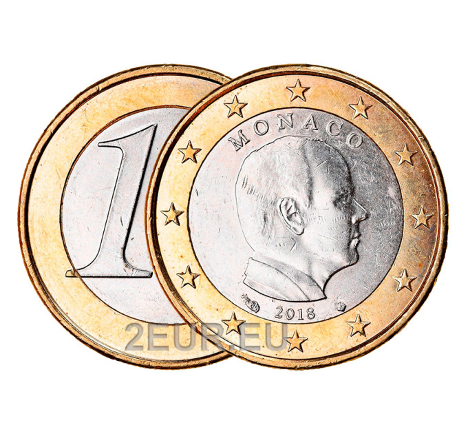 Monaco 1 Euro UNC 2018 - Fürst Albert II