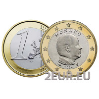 Monaco 1 Euro UNC 2024 - Fürst Albert II