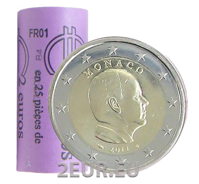 Monaco 2 Euro Rolle 2011