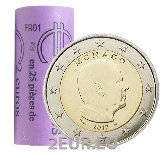 Monaco 2 Euro Rolle 2017