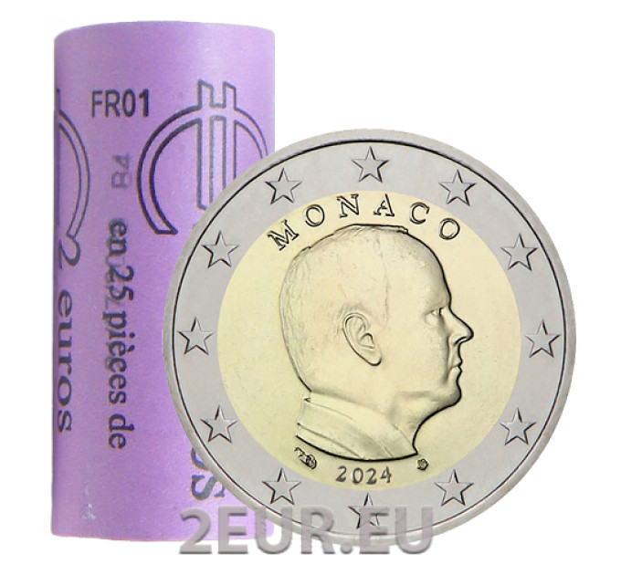 Monaco 2 Euro Rolle 2024