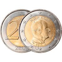Monaco 2 Euro UNC 2015 - Fürst Albert II