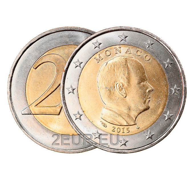 Monaco 2 Euro UNC 2015 - Fürst Albert II
