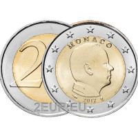 Monaco 2 Euro UNC 2017 - Fürst Albert II
