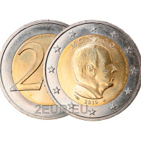 Monaco 2 Euro UNC 2019 - Fürst Albert II