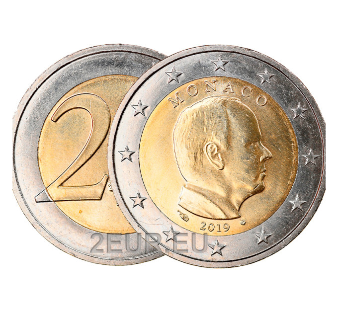 Monaco 2 Euro UNC 2019 - Fürst Albert II