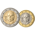 Monaco 1 und 2 Euro UNC 2025 - Fürst Albert II