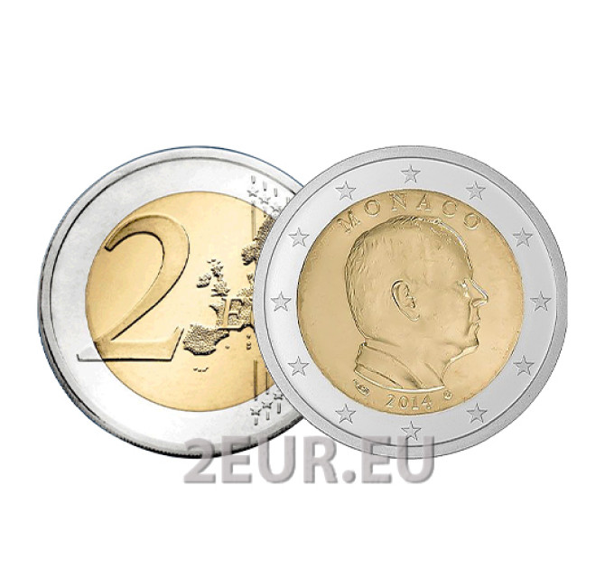 Monaco 2 Euro UNC 2014 - Fürst Albert II
