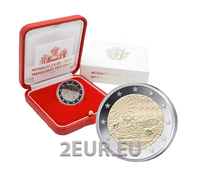 Monaco 2 Euro PP 2025 - Markgrafschaft Les Baux