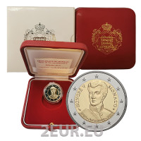 Monaco 2 Euro PP 2019 - 200. Jahrestag der Thronbesteigung von Prinz Honoré V