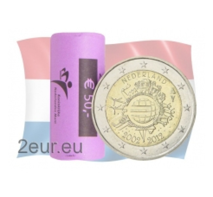 Niederlande 2 Euro UNC rollen 2012 – 10 Jahre Euro