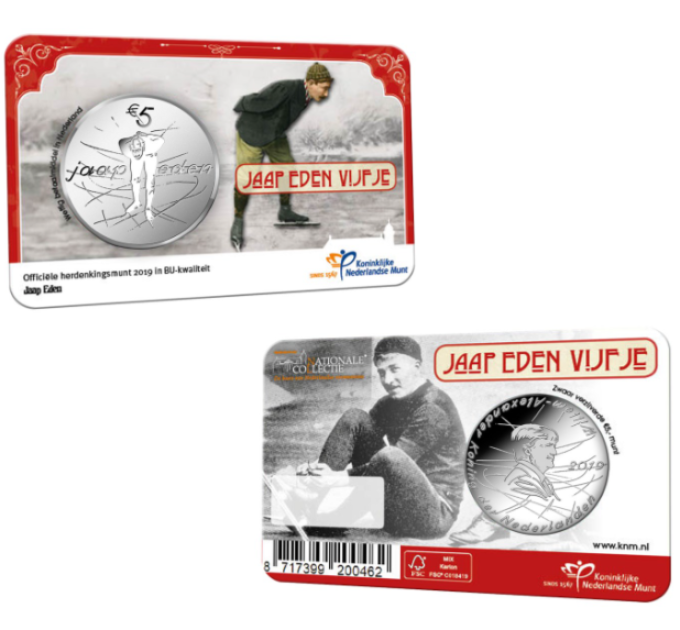 Niederlande 5 Euro UNC 2019 – Jaap Eden