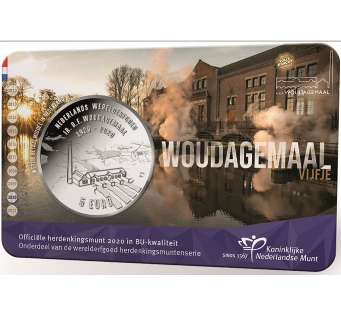 Niederlande 5 Euro UNC 2020 - Woudagemaal