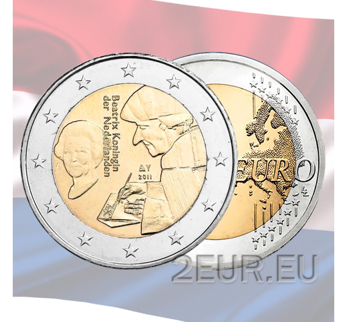 Niederlande 2 Euro UNC 2011 - Erasmus von Rotterdam