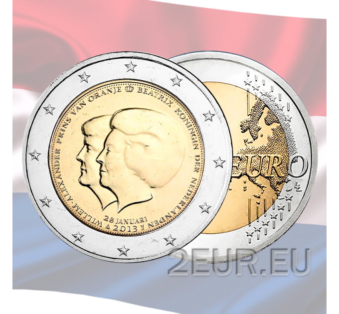 Niederlande 2 euro UNC 2013 - Doppelporträt - Beatrix und Willem Alexander