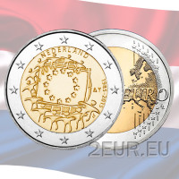 Niederlande 2 Euro UNC 2015 - 30 Jahre EU-Flagge