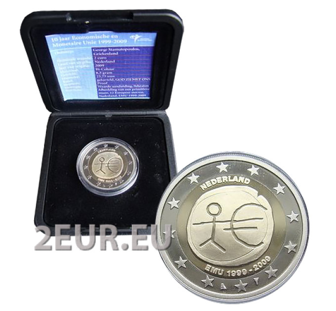 Niederlande 2 Euro proof 2009 – 10 Jahre Euro