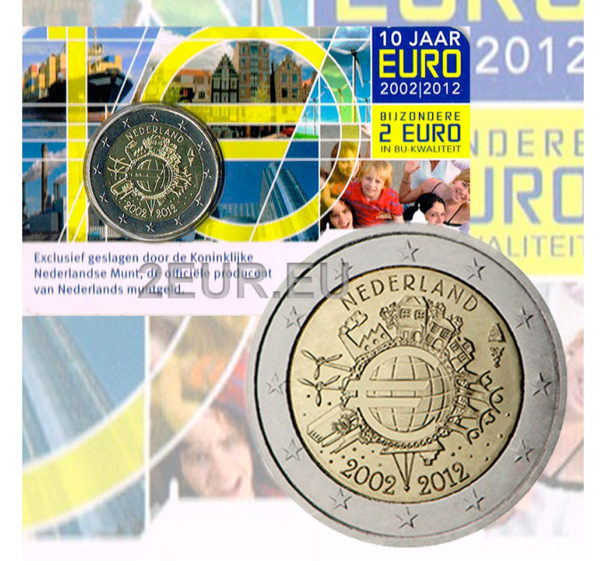 Niederlande 2 Euro BU 2012 - 10 Jahre Euro-Bargeld