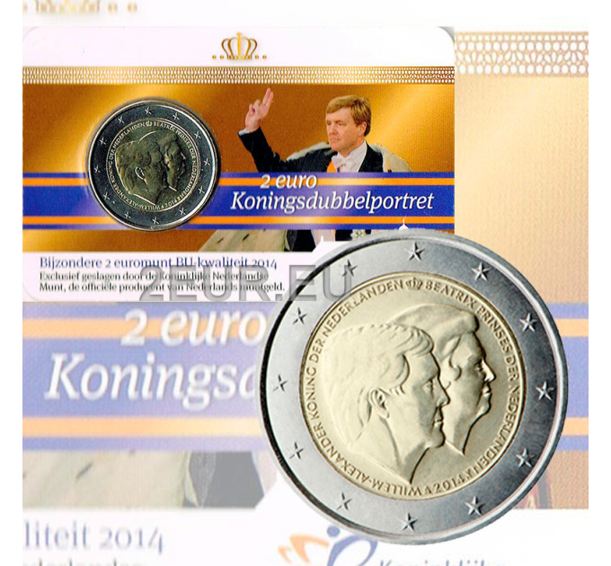 Niederlande 2 euro UNC 2014 - König Willem-Alexander und Prinzessin Beatrix C/C
