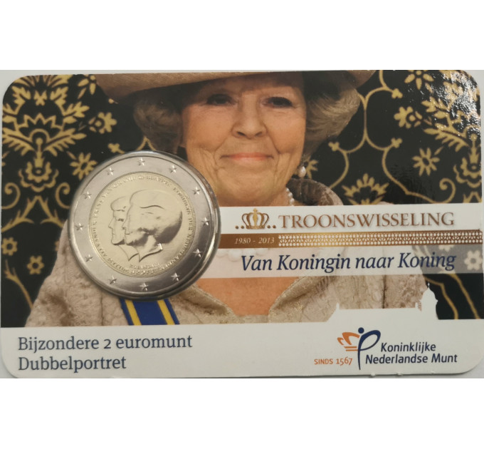 Niederlande 2 Euro UNC 2013 - Beatrix und Willem Alexander  