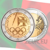 Portugal 2 Euro UNC 2021 - Teilnahme an den Olympischen Spielen in Tokio