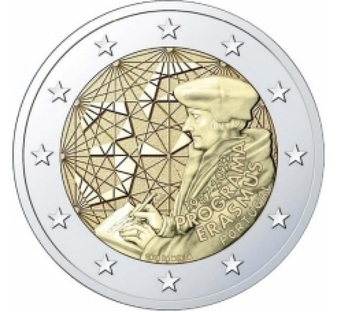 Portugal 2 Euro UNC rollen 2022 – 35 Jahre Erasmus
