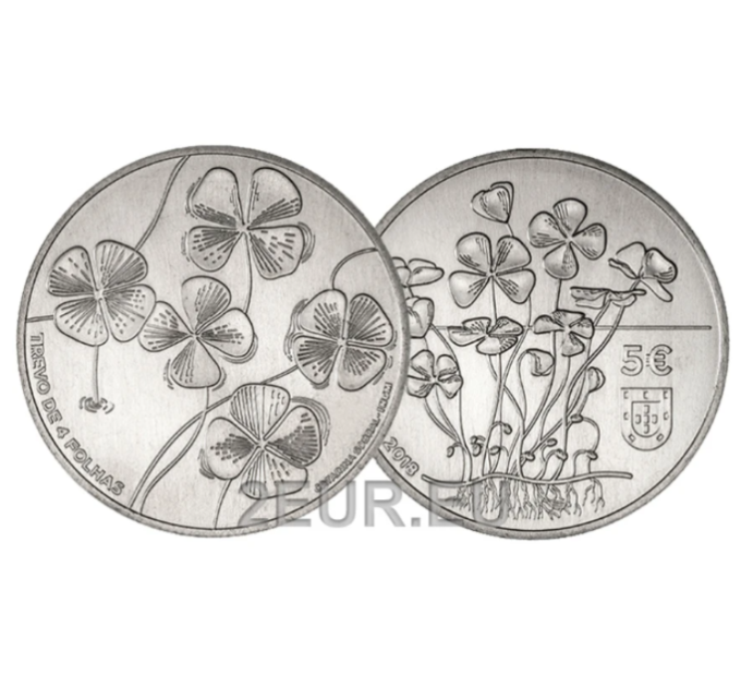 Portugal 5 Euro UNC 2018 - Das vierblättrige Kleeblatt