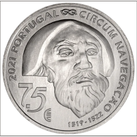 Portugal 7,5 Euro UNC 2021 - 5. Jahrhundert der Weltumsegelung von Ferdinand Magellan - Mactan 1521