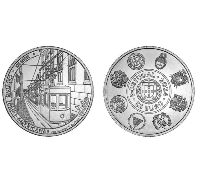 Portugal 7,5 Euro UNC 2024 – Iberoamerikanische Hauptstädte, Lissabon