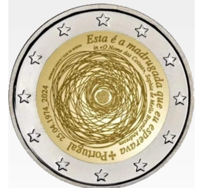 Portugal 2 Euro UNC 2024 – 50. Jahrestag der Nelkenrevolution