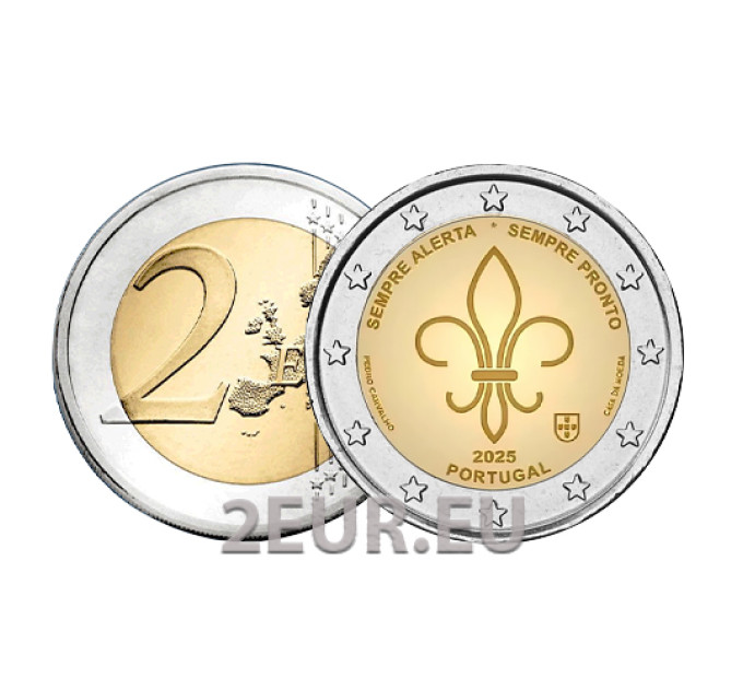 Portugal 2 Euro UNC 2025 – Weltpfadfinder