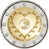 Portugal 2 Euro UNC 2024 – Olympische Spiele