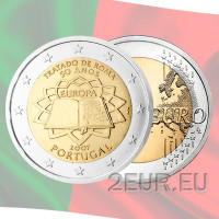 Portugal 2 Euro UNC 2007 - 50 Jahre Römische Verträge