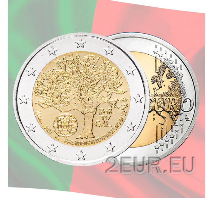  Portugal 2 Euro UNC 2007 - EU-Ratspräsidentschaft